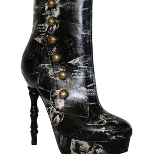 Too Fast Anatomy Victorian Boot Steampunk Goth